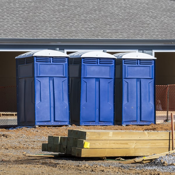 are there any restrictions on where i can place the portable restrooms during my rental period in Stanaford West Virginia